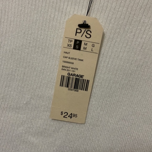 White Garage tank top - Picture 2 of 2